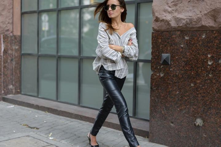 Black leather pants: Η επιστροφή του κλασσικού παντελονιού και πώς να το φορέσεις Black leather pants: Η επιστροφή του κλασσικού παντελονιού και πώς να το φορέσεις