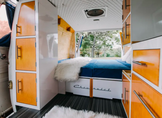 Αυτό το μικρό βανάκι μετατράπηκε στο πιο όμορφο και cozy κινούμενο σπίτι Αυτό το μικρό βανάκι μετατράπηκε στο πιο όμορφο και cozy κινούμενο σπίτι